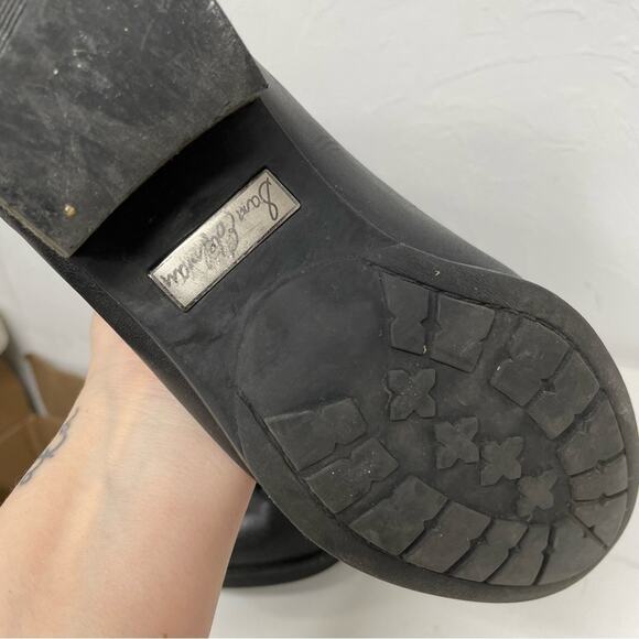 Sam Edelman Black Leather Penny Riding Boots Womens 7 Tall Classic Comfortable - Picture 4 of 13